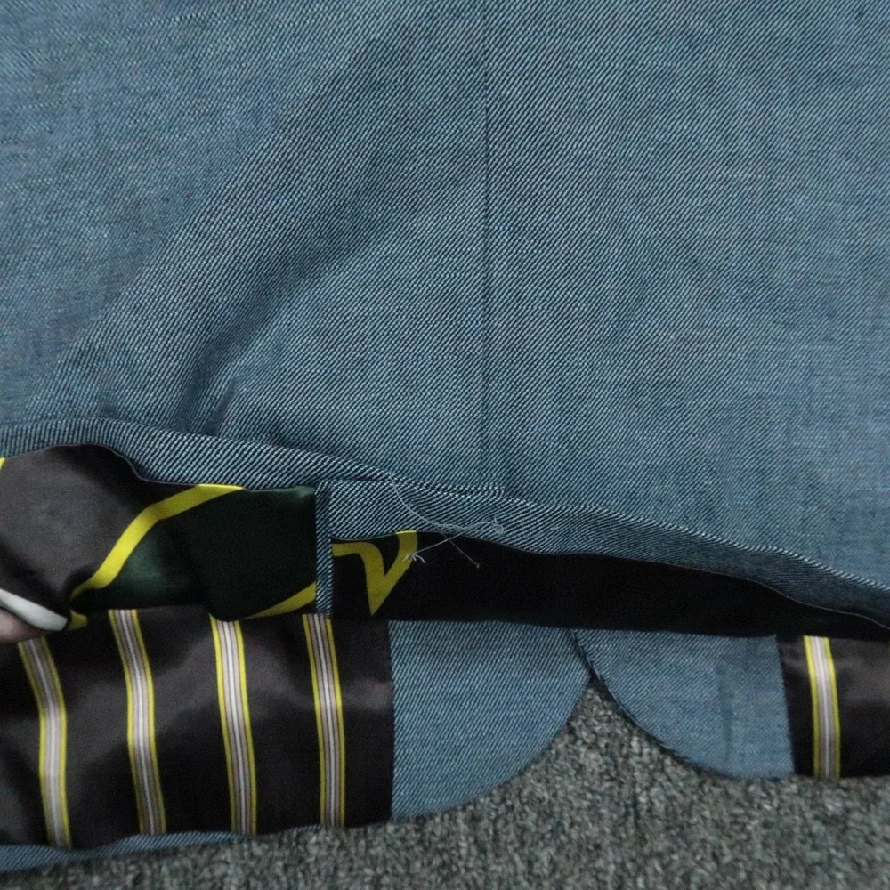 Ted Baker Blazer Mens Medium Blue Core Linen Blend Sport Coat